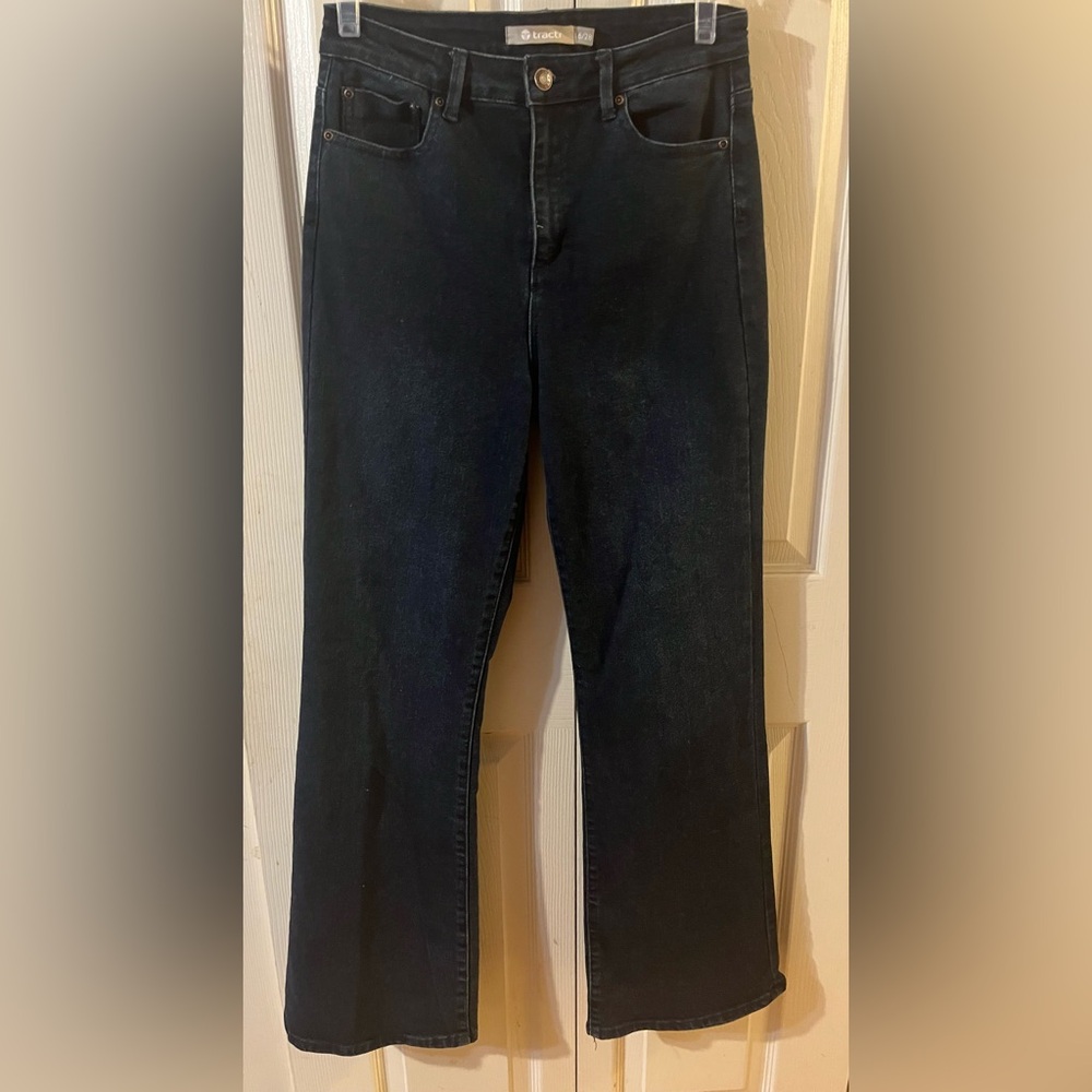 Tractr Women’s Jeans Wide Leg Dark Wash Size 6/28